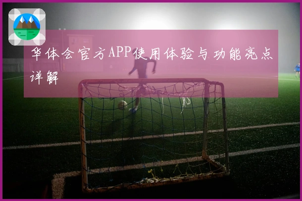 华体会官方APP使用体验与功能亮点详解
